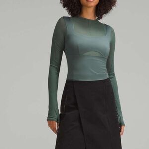 Lululemon Mesh Mixed Long-Sleeve Shirt